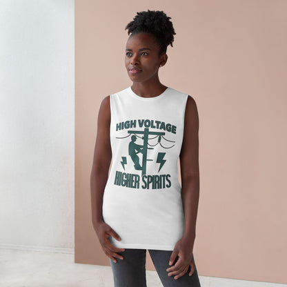 Lineman Tank - High Voltage Higher Spirits-copper patina