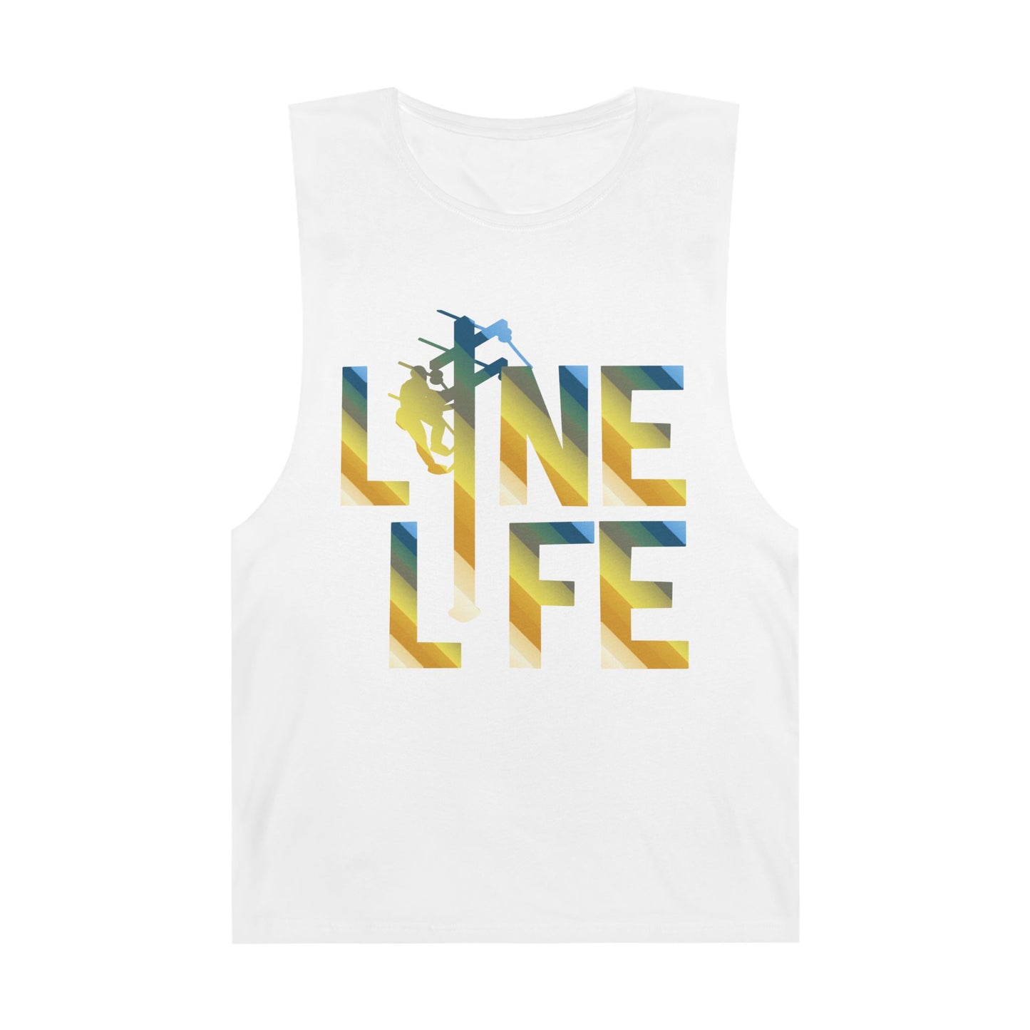 Lineman Tank - lineman-life colored chrome