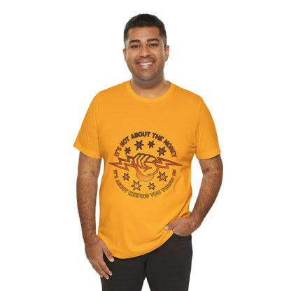 Lineman T-shirt - Its Not About The Money-sky 24