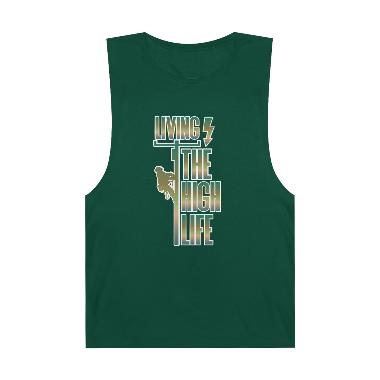 Lineman Tank - Living The High Life-copper patina