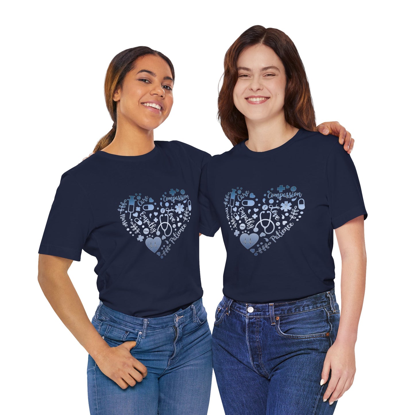 Monogram Heart 1 blue steel