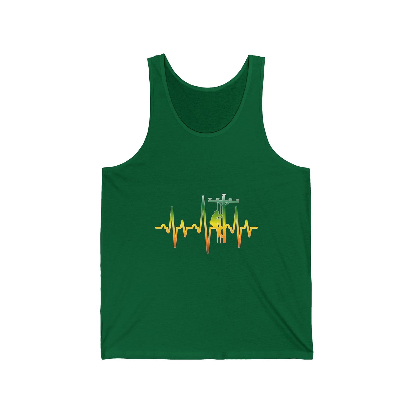Lineman Tank - Lineman Heartbeat - gradient