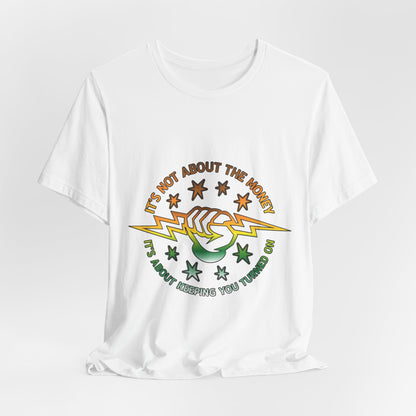 Lineman T-shirt - Its Not About The Money-gradient