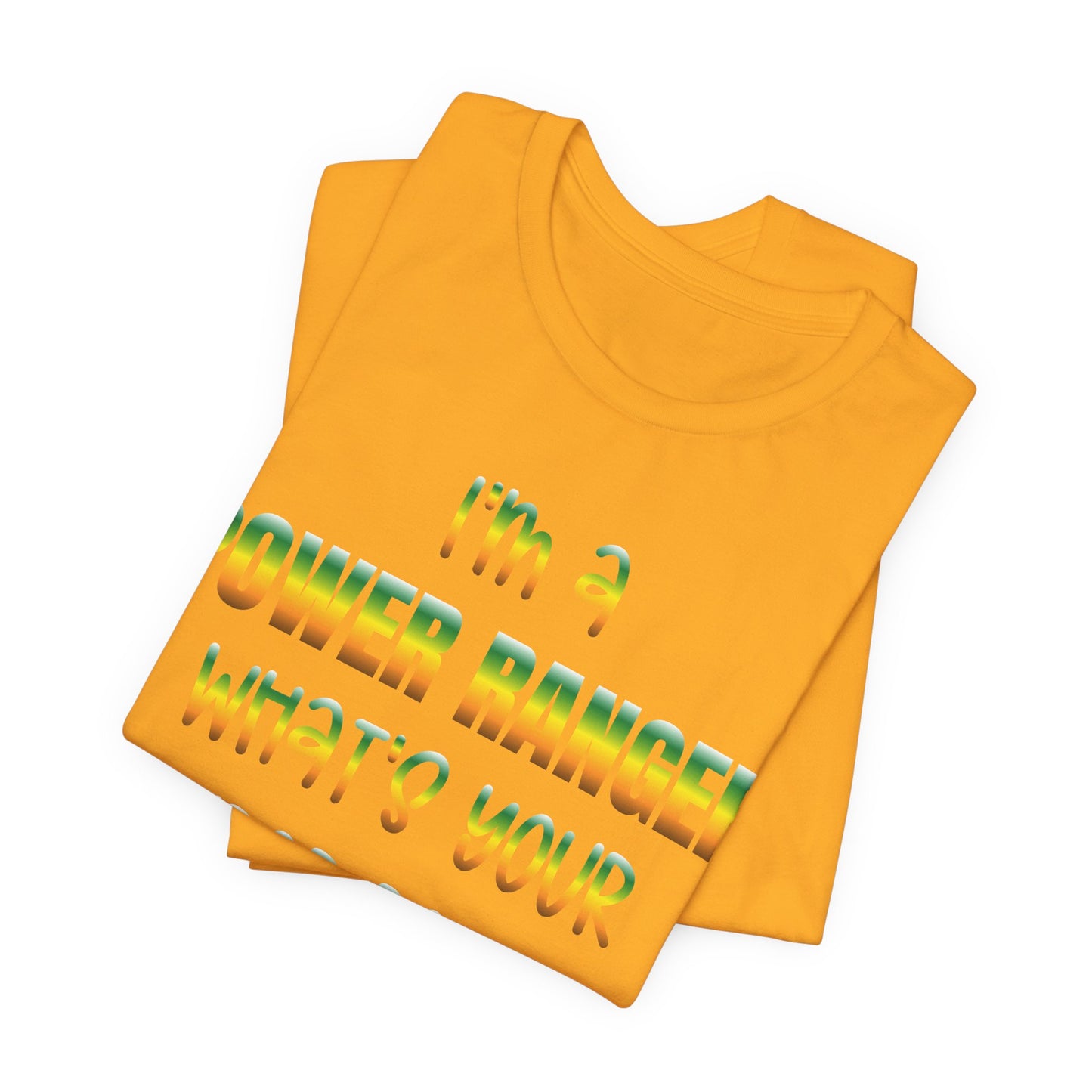 Lineman T-shirt - power ranger super power gradient