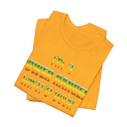 Lineman T-shirt - power ranger super power gradient