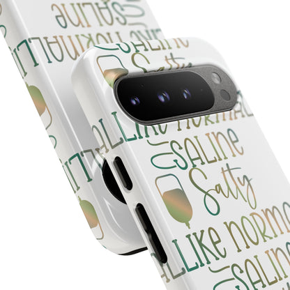 Google Pixel Tough Case - Salty Saline Like Normal Saline - White