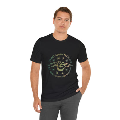 Lineman T-shirt - Its Not About The Money-copper patina