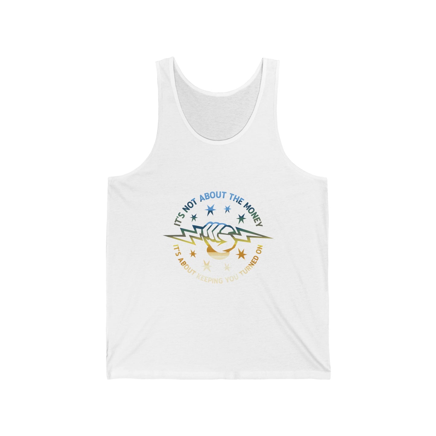 Lineman Tank - Its Not About The Money-colored chrome