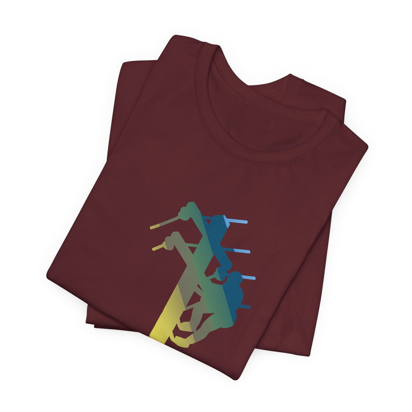 Lineman T-shirt - living the high life - colored chrome