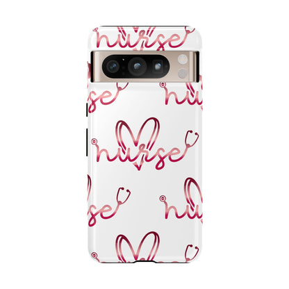 Google Pixel Tough Case - Nurse Stethoscope - White