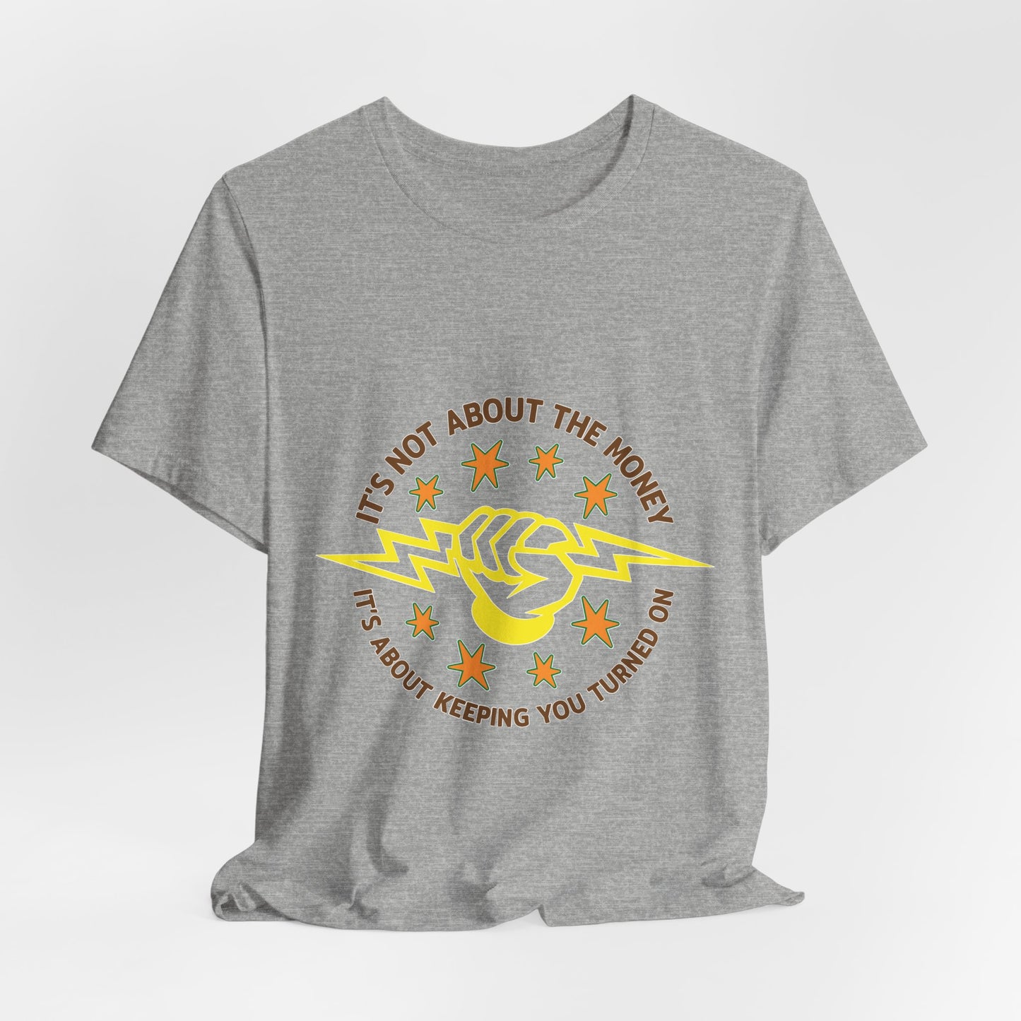 Lineman T-shirt - Its Not About The Money-color