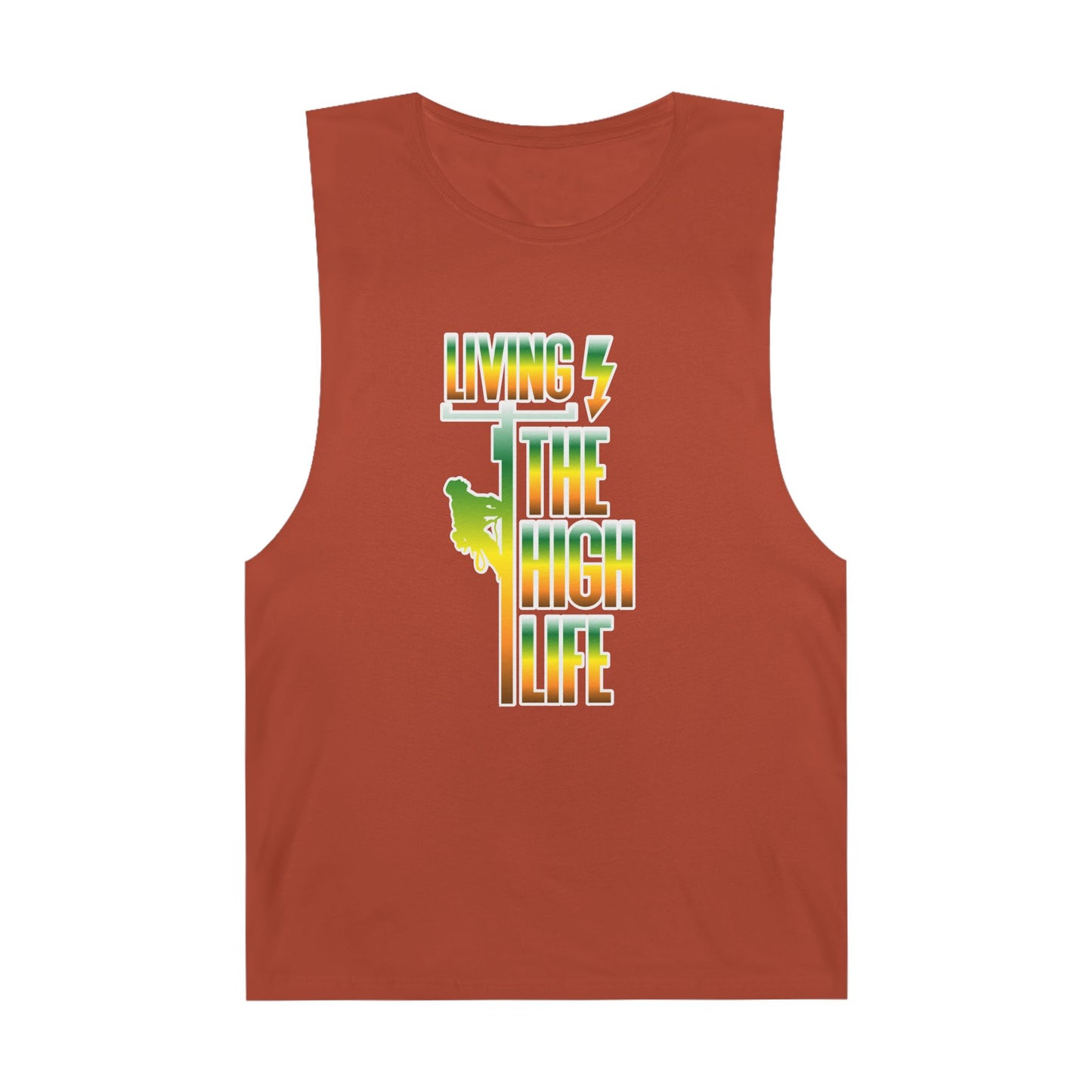 Lineman Tank - Living The High Life-gradient