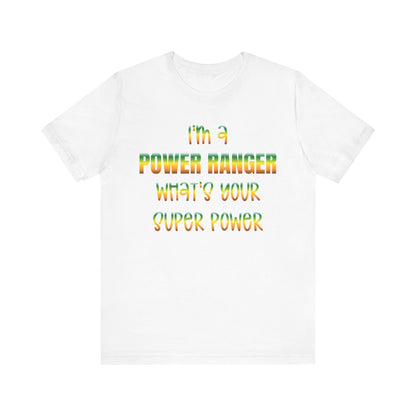 Lineman T-shirt - power ranger super power gradient