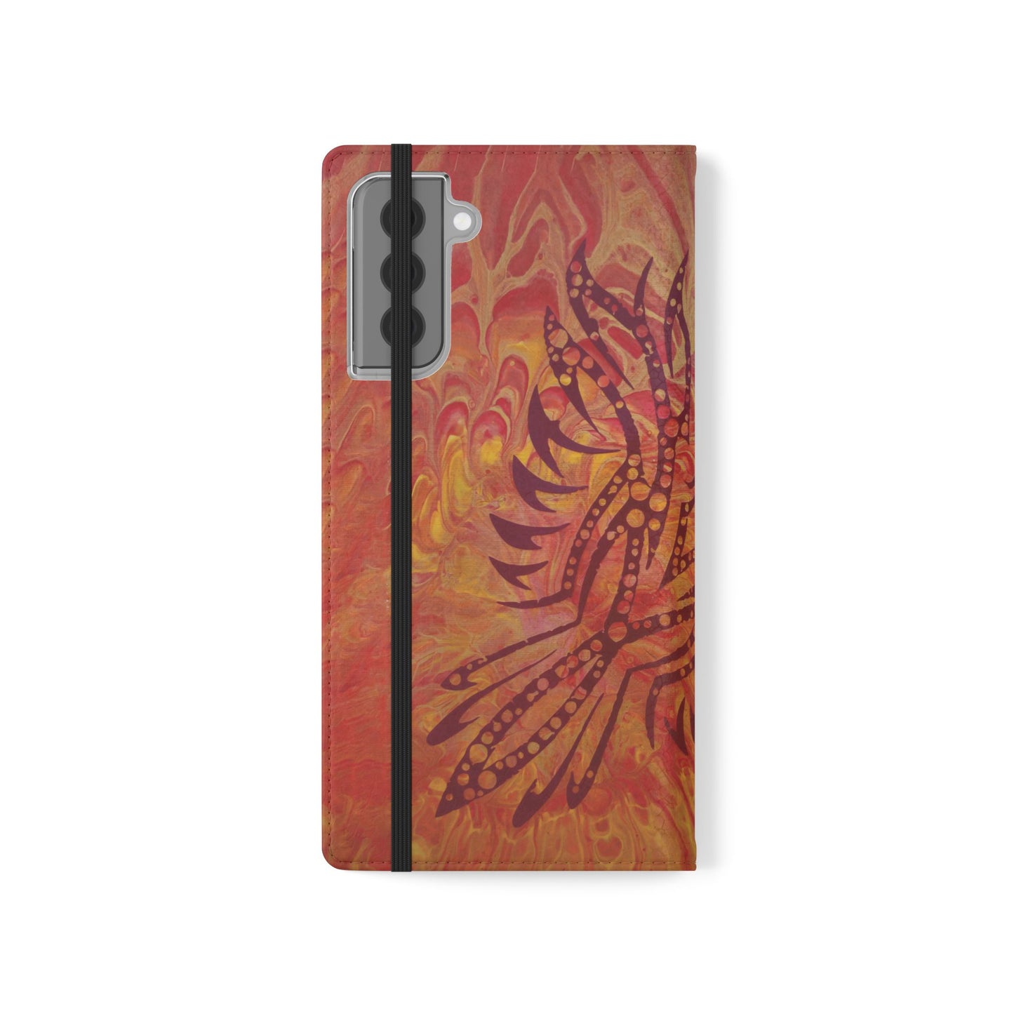 Faux Leather Wallet Phone Case - iPhone & Galaxy - I Rise From the Ashes