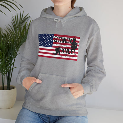 Gildan Stand for the Flag, Kneel for the Fallen Hoodie - fire fighter