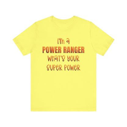 Lineman T-shirt - power ranger super power sky 24