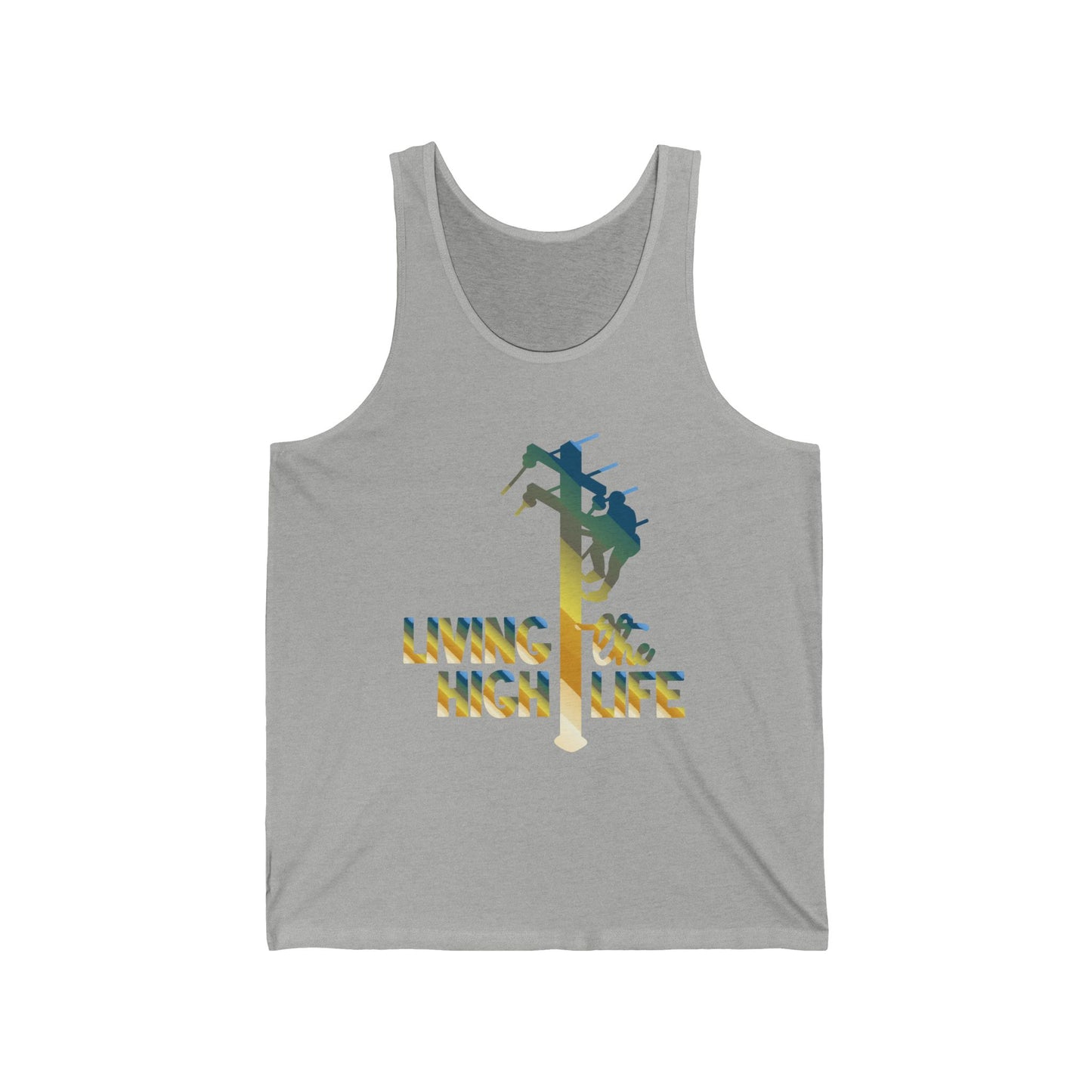 Lineman T-shirt - living the high life - colored chrome
