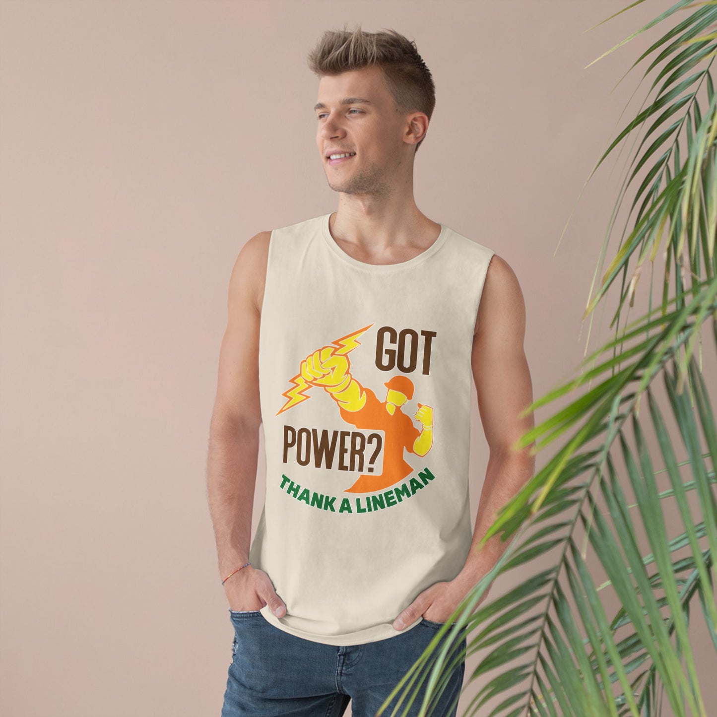 Lineman Tank - Got Power Thank A Lineman - color