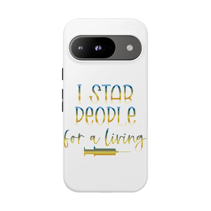 Google Pixel Tough Case - I Stab People For a Living - White