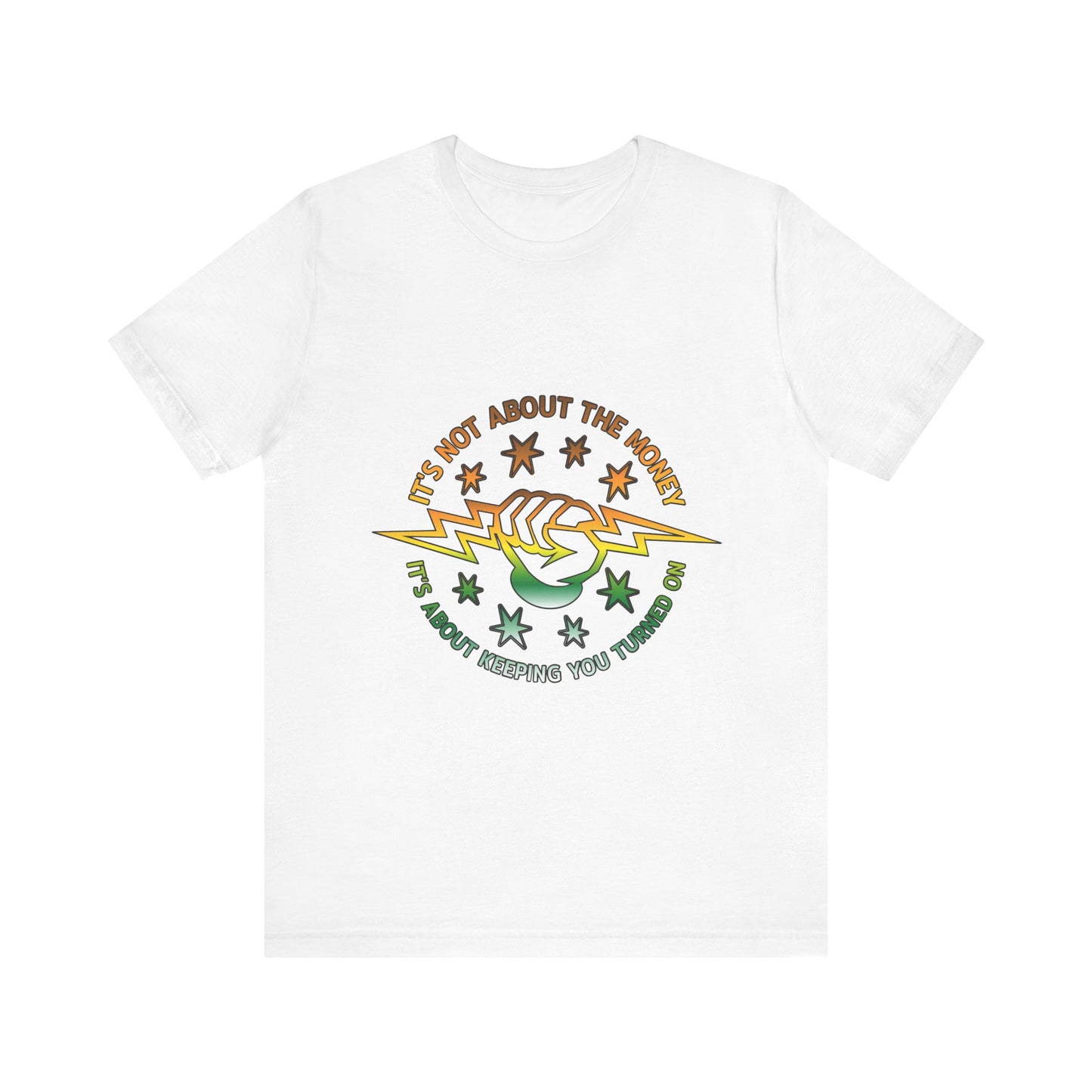 Lineman T-shirt - Its Not About The Money-gradient