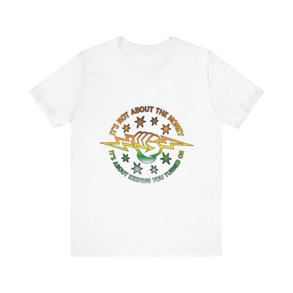 Lineman T-shirt - Its Not About The Money-gradient