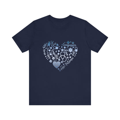 Monogram Heart 1 blue steel