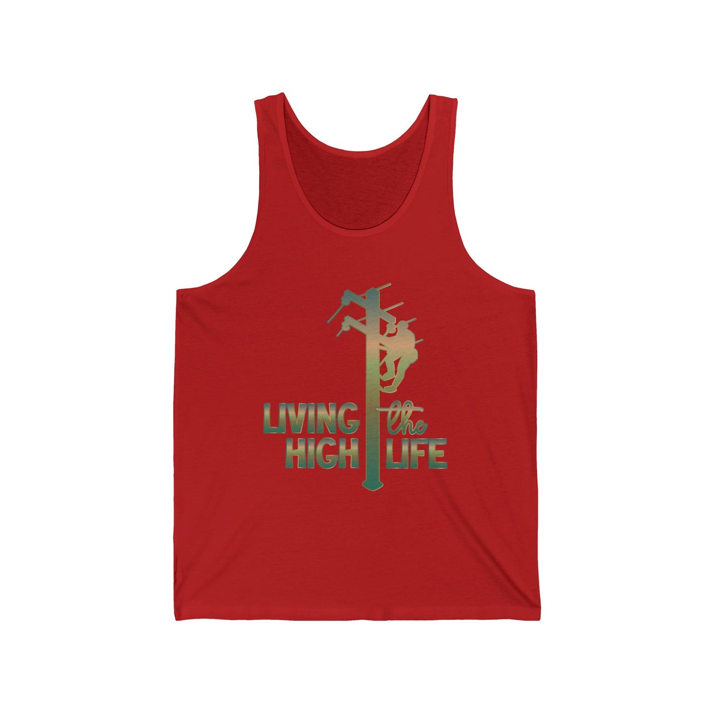 Lineman T-shirt - living the high life - copper patina