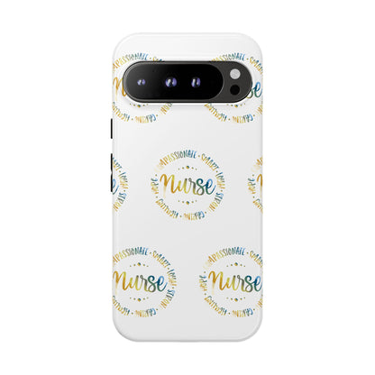 Google Pixel Tough Case - Nurse Circle  - White