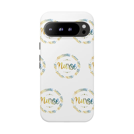 Google Pixel Tough Case - Nurse Circle  - White