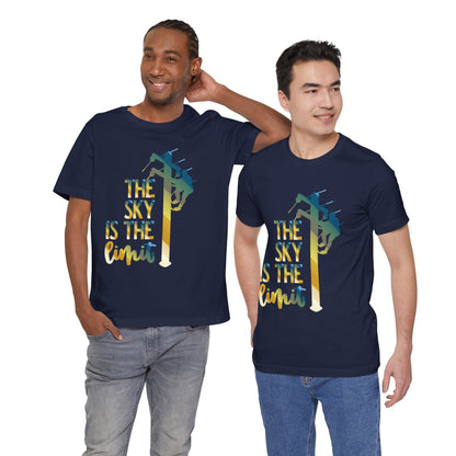 Lineman T-shirt - the-sky-is-the-limit-lineman colored chrome