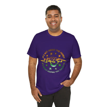 Lineman T-shirt - Its Not About The Money-gradient