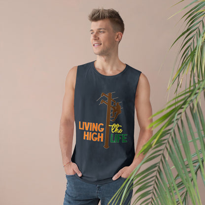 Lineman Tank - living the high life - color