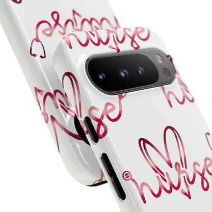 Google Pixel Tough Case - Nurse Stethoscope - White