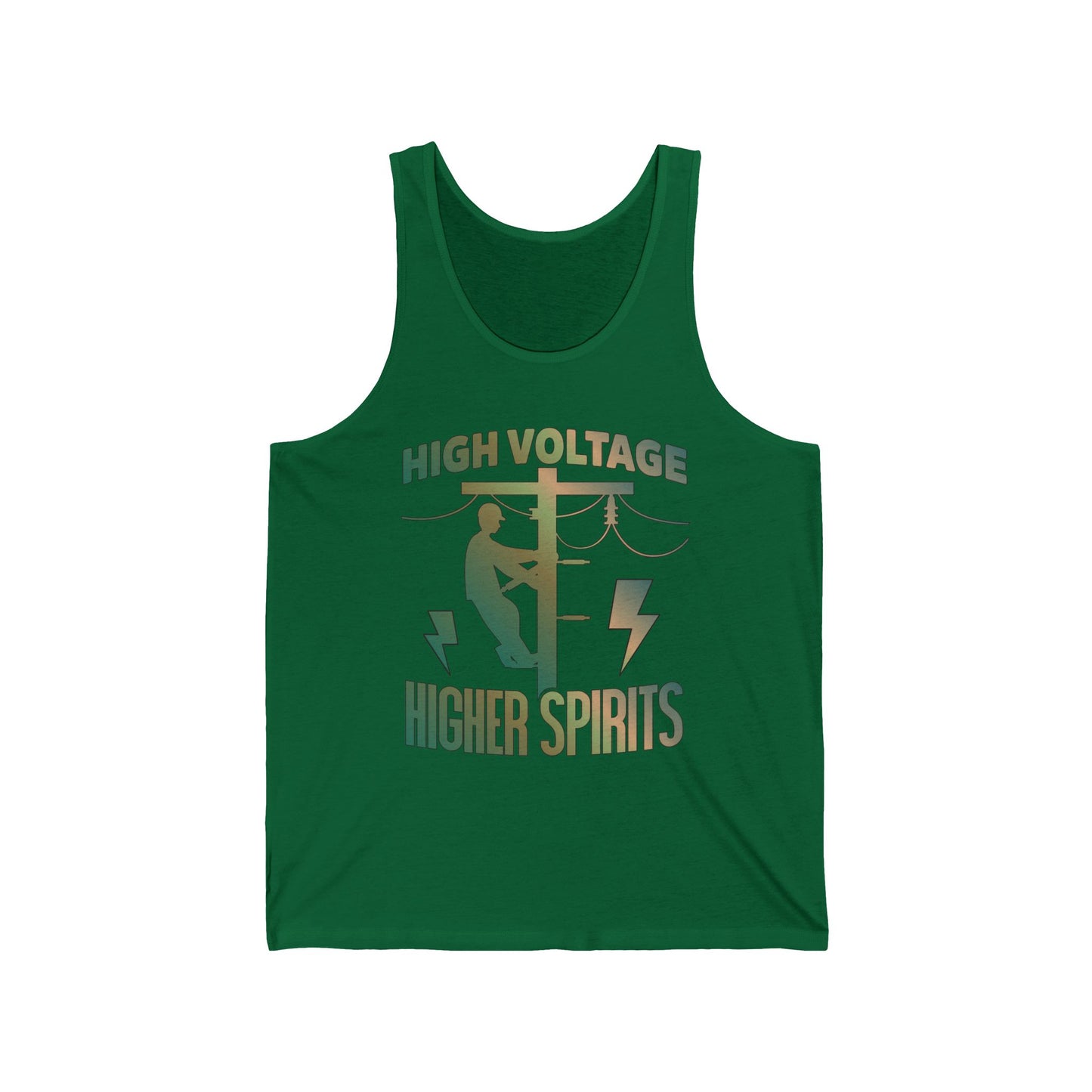 Lineman Tank - High Voltage Higher Spirits-copper patina