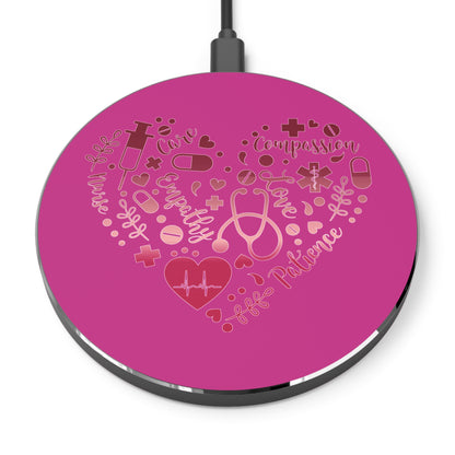 Nurse Heart Wireless Charger | Fast Charging Pad for Healthcare Professionals