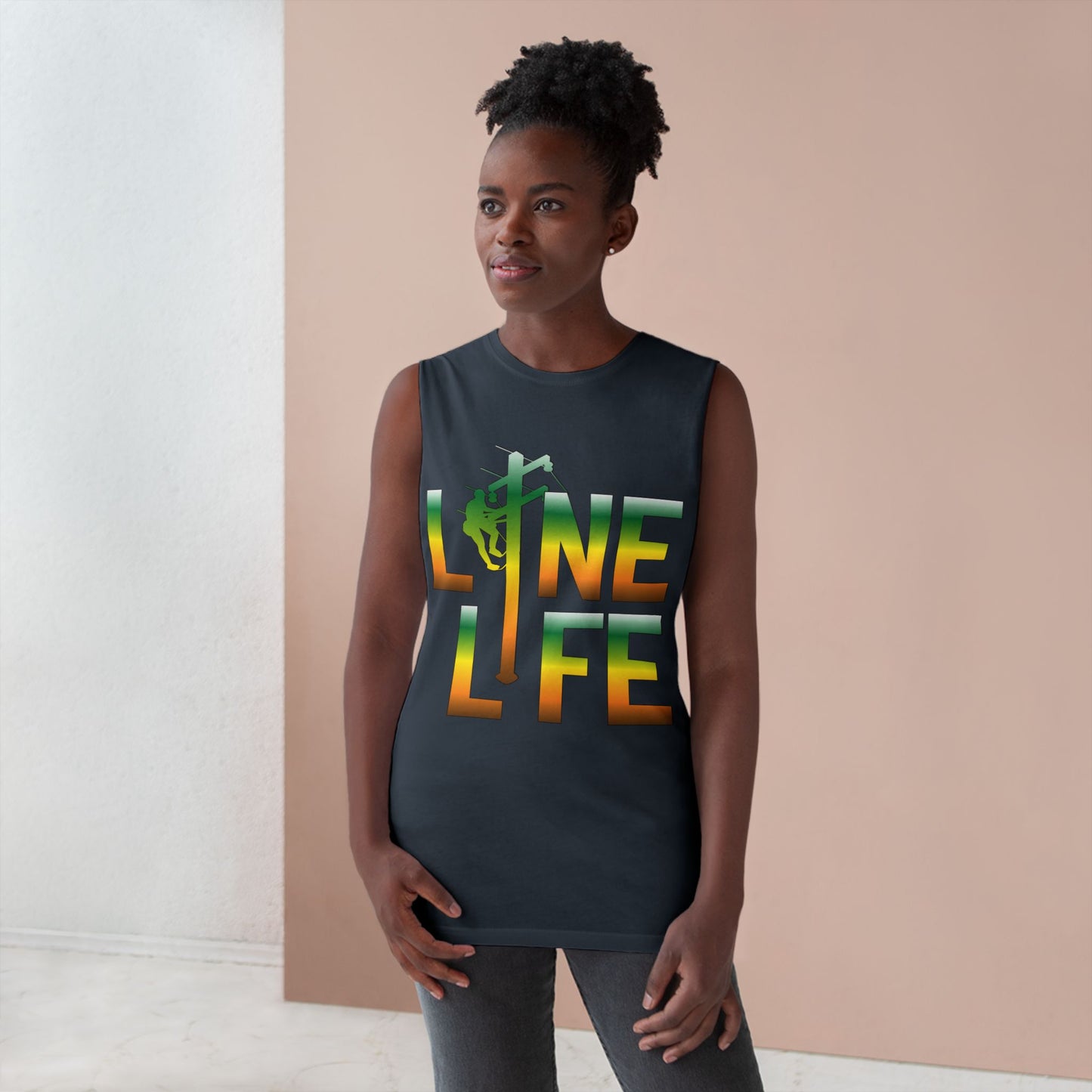 Lineman Tank - lineman-life gradient