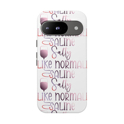 Google Pixel Tough Case - Salty Saline Like Normal Saline - White