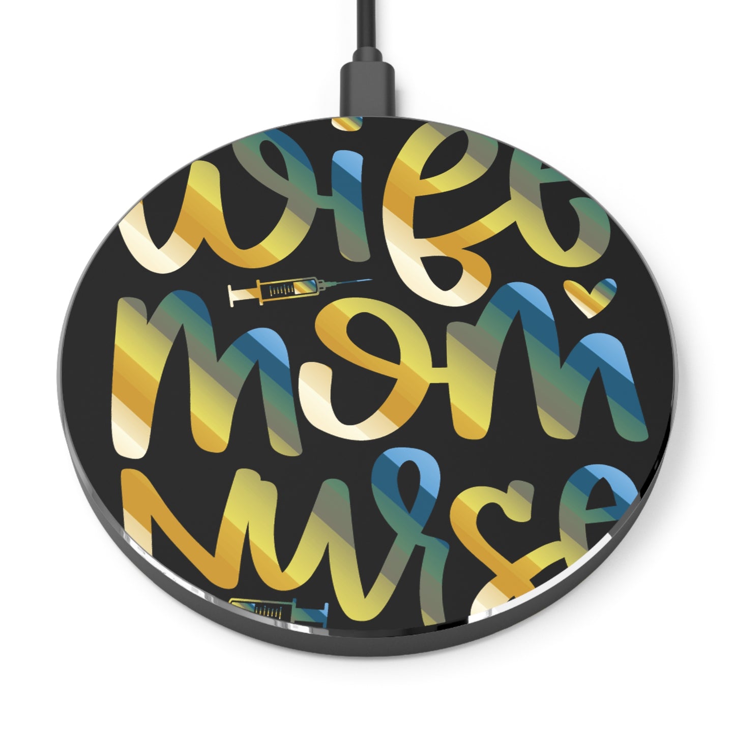 Wife-Mom-Nurse Wireless Charger | Fast Charging Pad for Healthcare Professionals