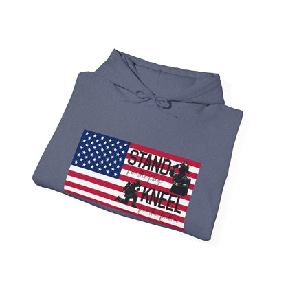 Gildan Stand for the Flag, Kneel for the Fallen Hoodie - fire fighter