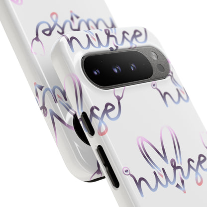 Google Pixel Tough Case - Nurse Stethoscope - White