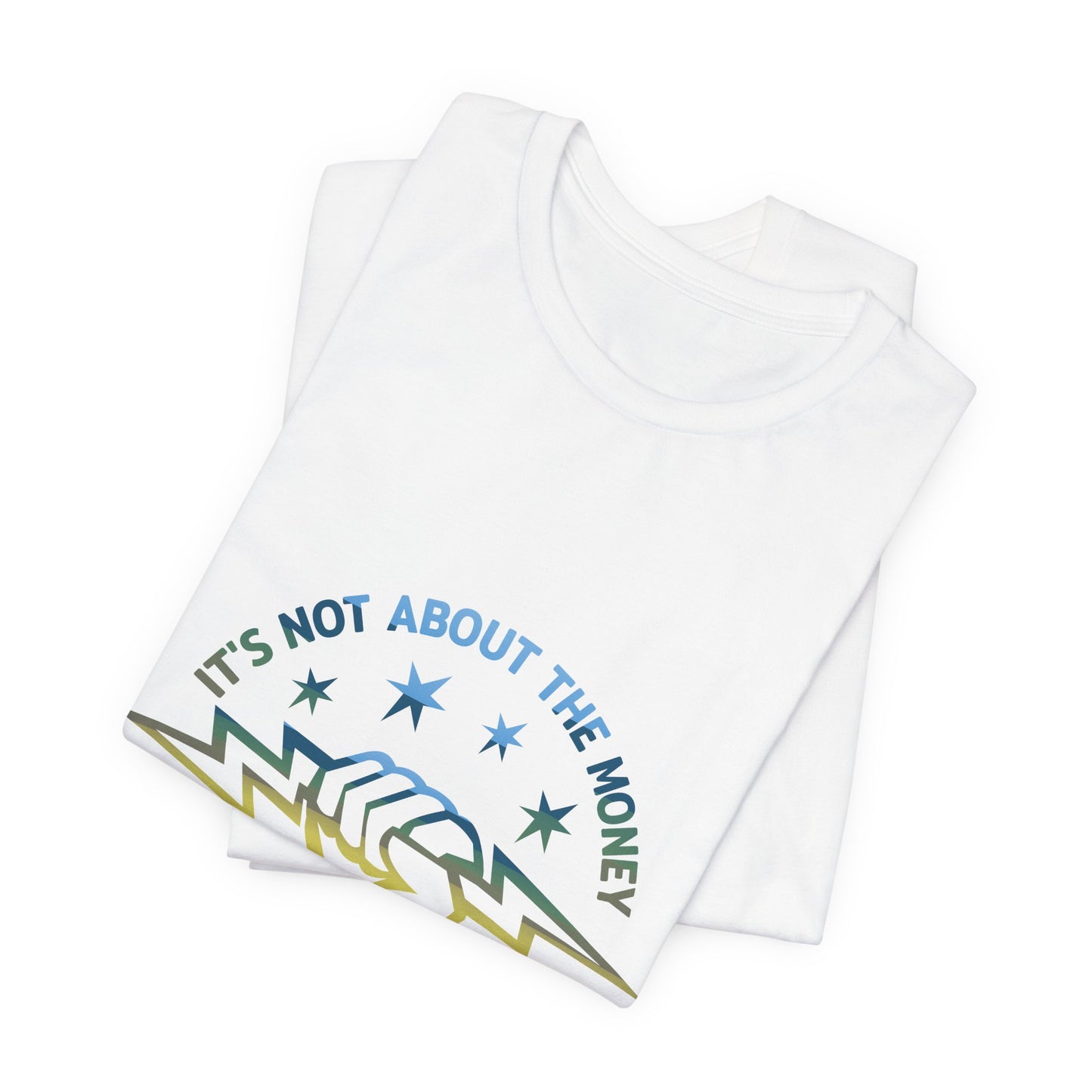 Lineman T-shirt - Its Not About The Money-colored chrome