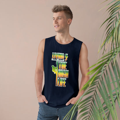 Lineman Tank - Living The High Life-gradient
