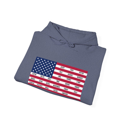 Gildan Phonetic Flag Hoodie