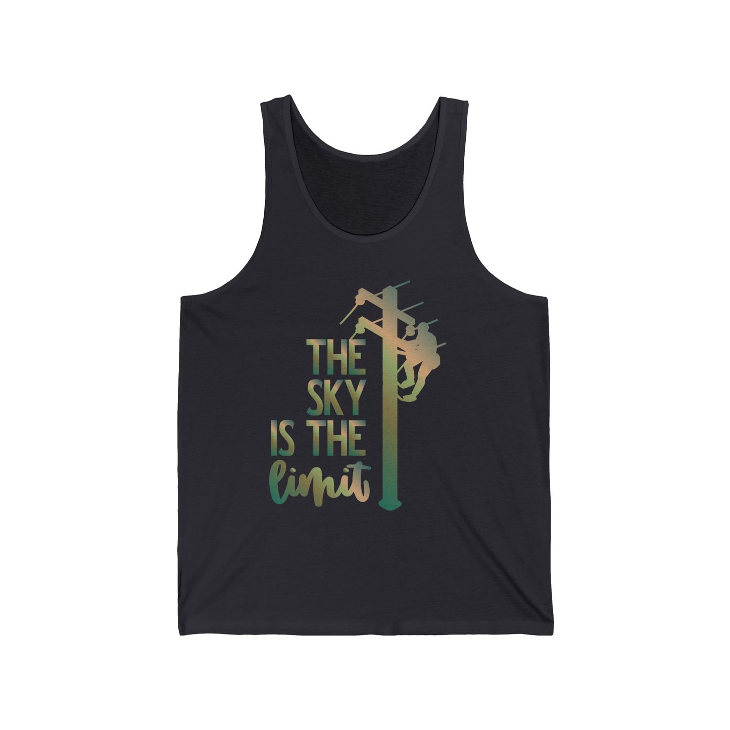 Lineman T-shirt - the-sky-is-the-limit-lineman copper patina