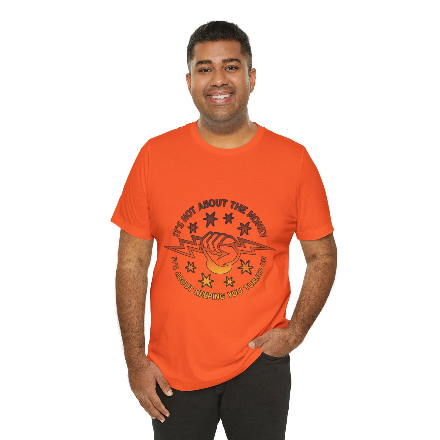 Lineman T-shirt - Its Not About The Money-sky 24