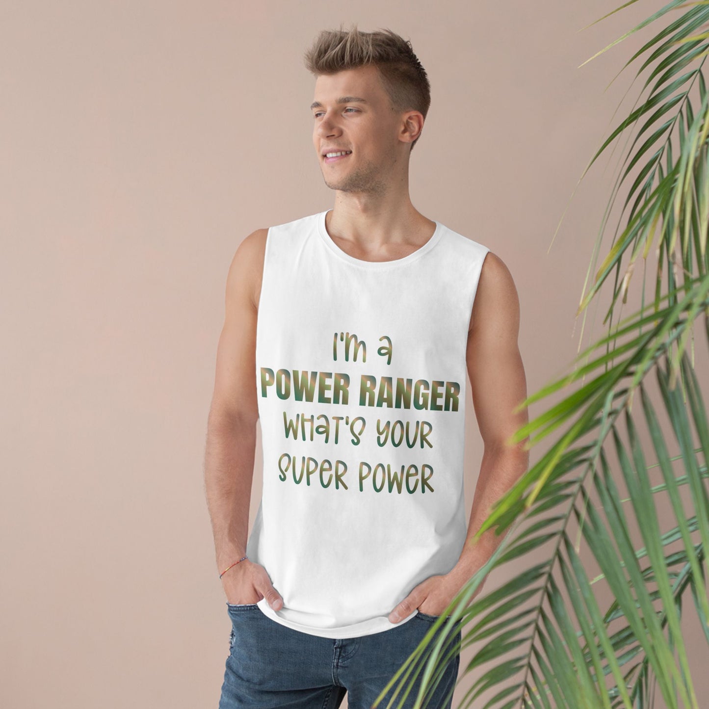 Lineman Tank - power ranger super power copper patina