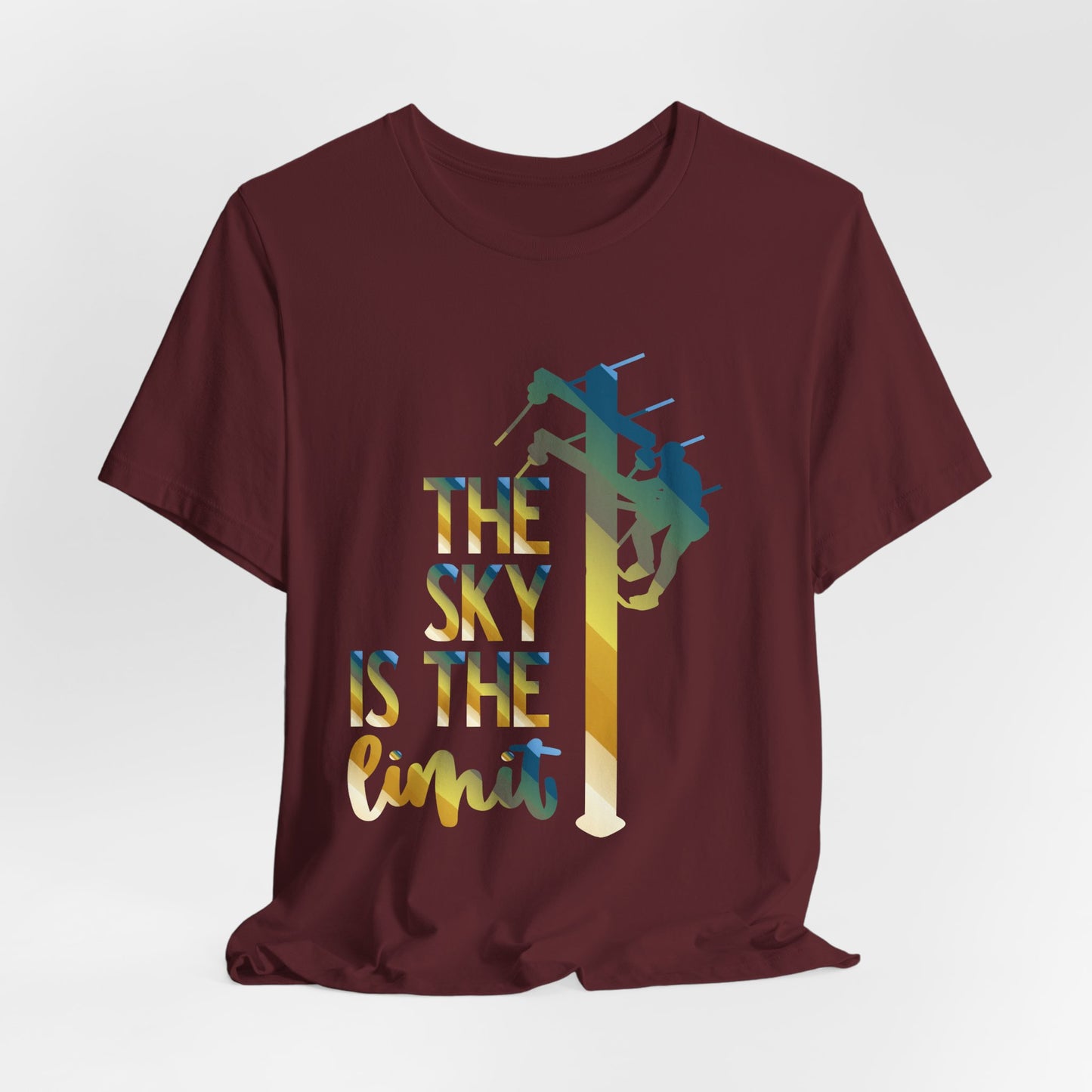 Lineman T-shirt - the-sky-is-the-limit-lineman colored chrome
