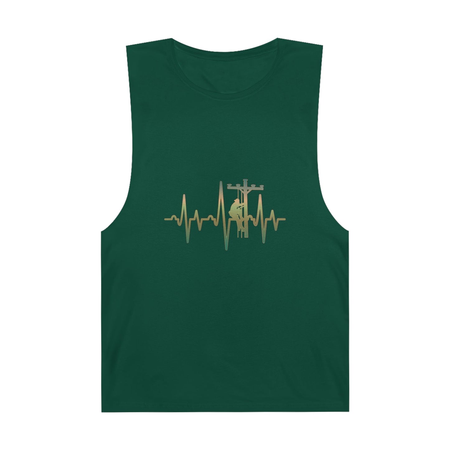 Lineman Tank - Lineman Heartbeat - copper patina