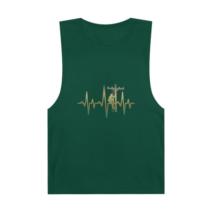 Lineman Tank - Lineman Heartbeat - copper patina