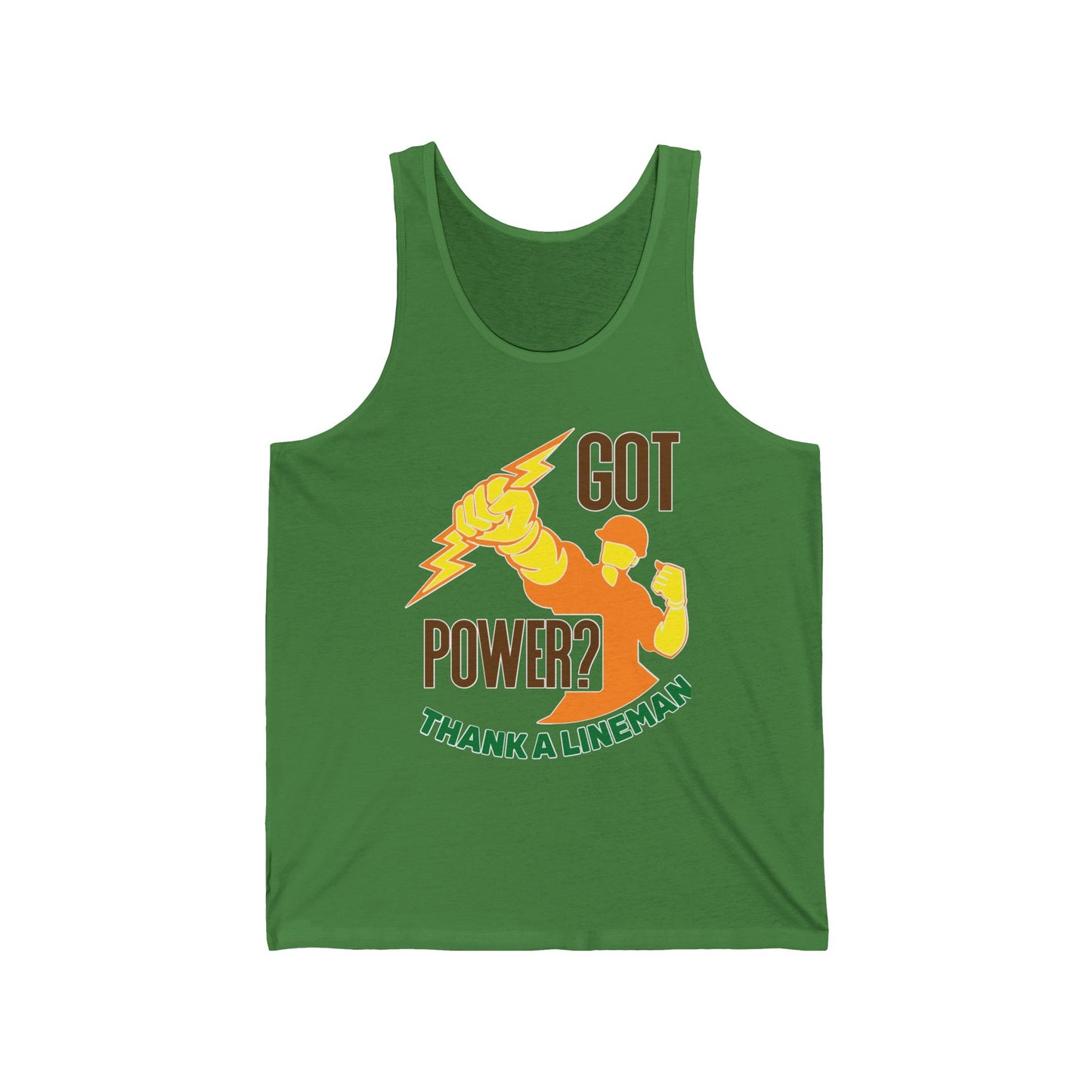 Lineman Tank - Got Power Thank A Lineman - color